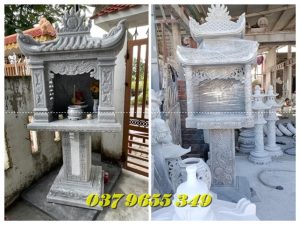 165+Mẫu cây hương thờ ngoài trời có mái tại Thái Bình