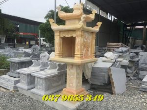 184+Bán cây hương thờ đá mỹ nghệ có mái tại Điện Biên
